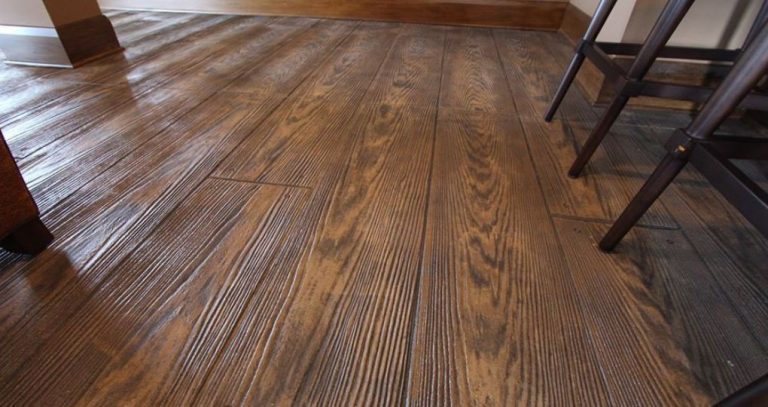 Hormigón impreso madera