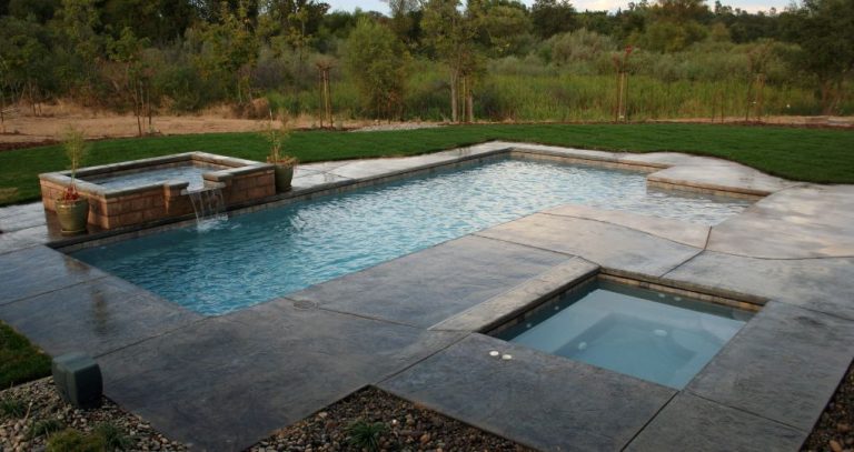 Hormigón impreso para piscina